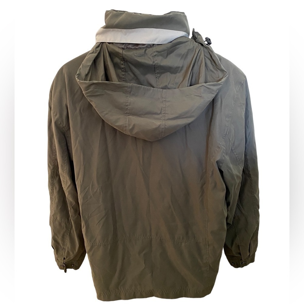London FOG Dark Beige Outdoor Jacket with Convertible Hood Men M Medium - Picture 5 of 7